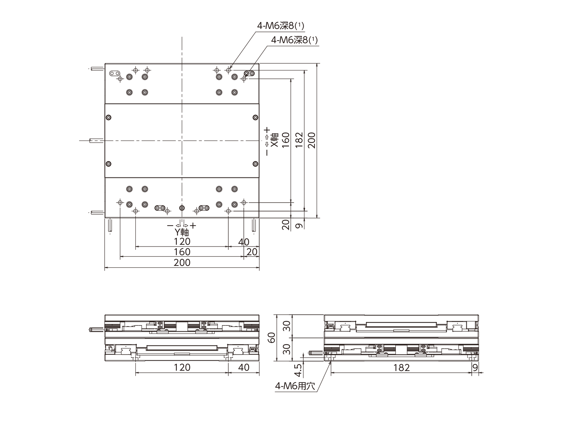 アライメントステージSA200DE/XY